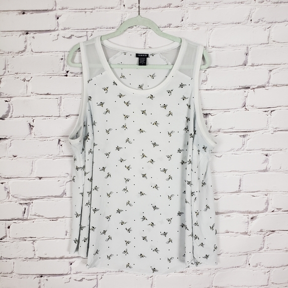 torrid Tops - Torrid White Bee Tank Top